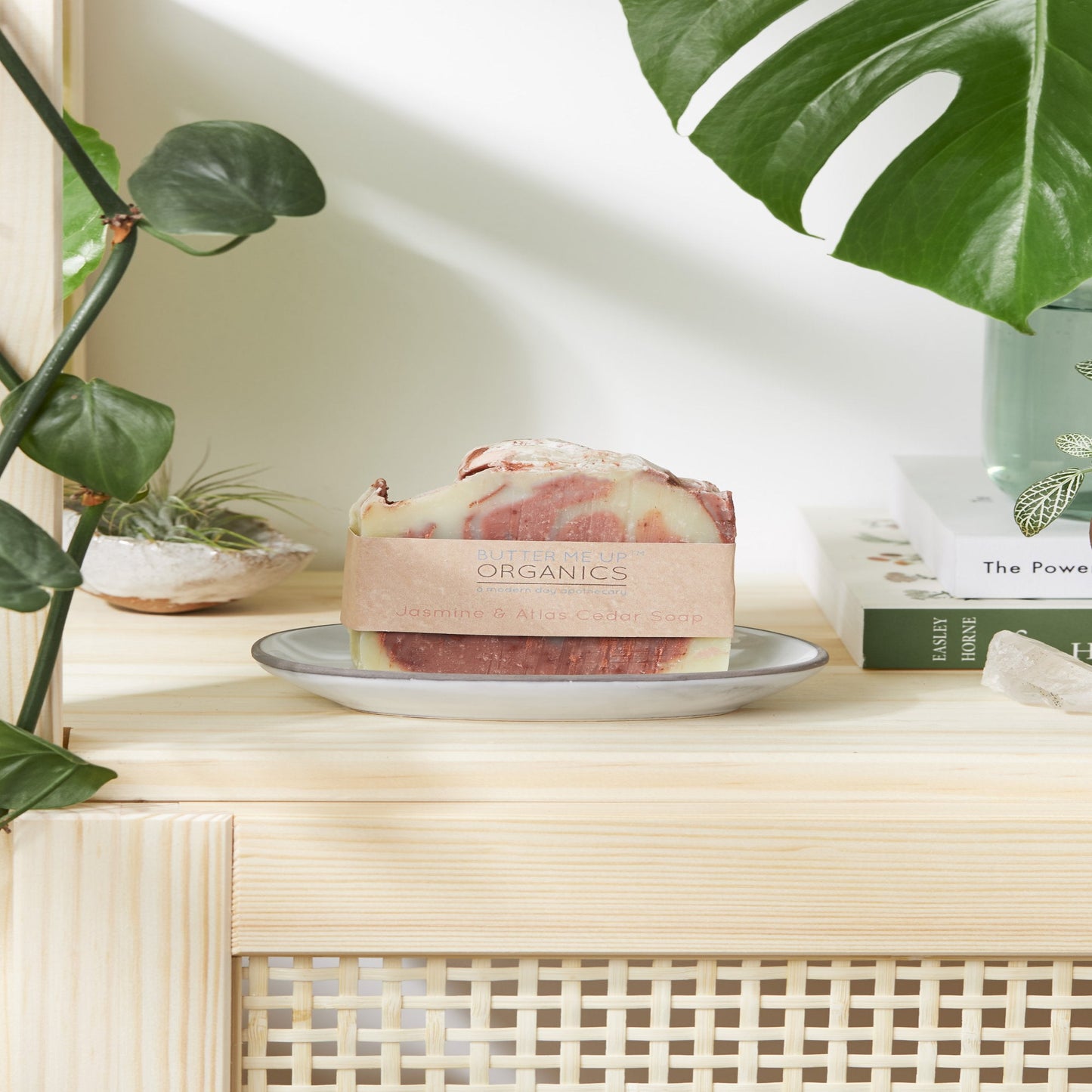 Organic Essential Oils Soap + Bamboo Dish